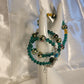 Emerald Green Murano Bead Bracelet